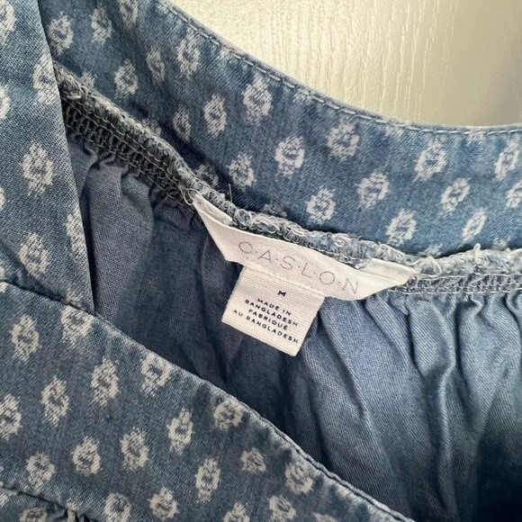 Caslon Oversize Square Neck Blouse SZ M - Picture 2 of 4